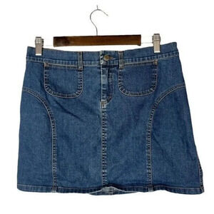 Vintage E Sprit Y2K Denim Mini Skirt 8